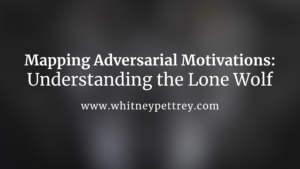 Mapping Adversarial Motivations: Understanding the Lone Wolf